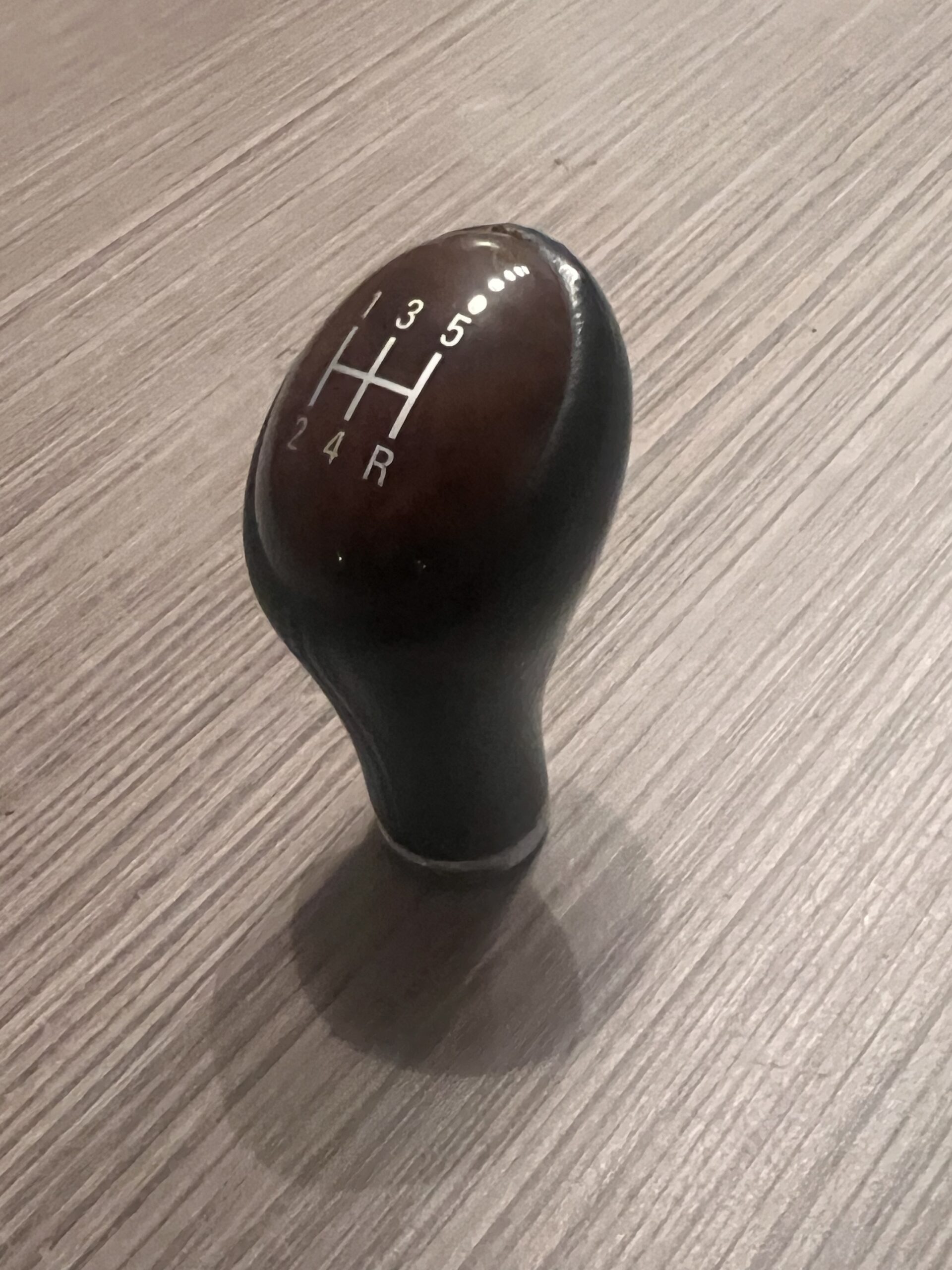 Schakelpook zwart leder/walnut hout voor Rover 45 / Rover 75